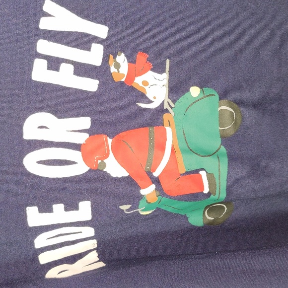 Old Navy Kids Size M (8) Long Sleeve Lightweight Ride or Fly Christmas Top - Picture 2 of 5